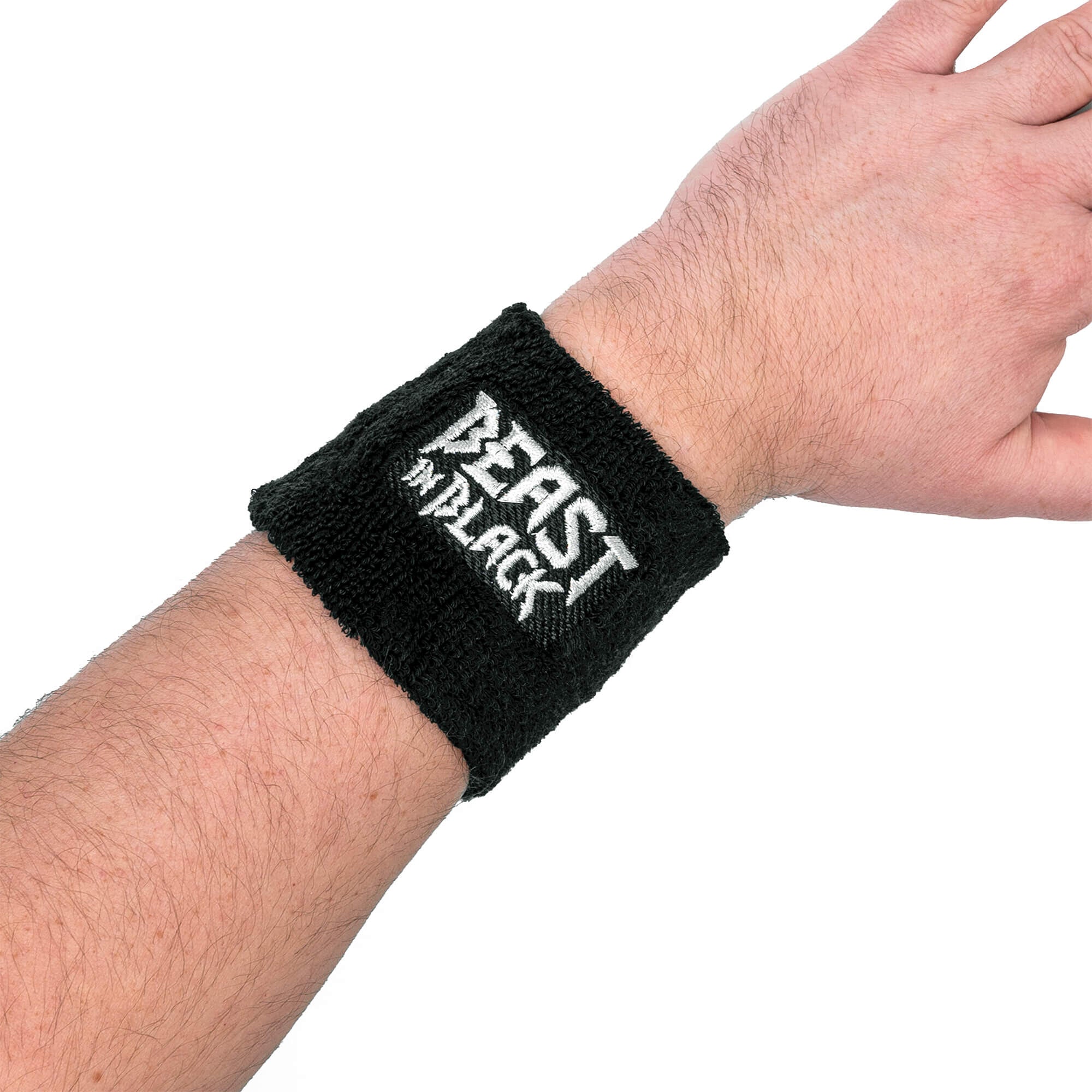Beast In Black Silver Logo Schweißband kurz 21128
